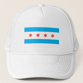 Gorra De Camionero Bandera de la ciudad de Chicago