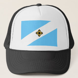 Gorra De Camionero Bandera de la ciudad de Madison Estado de Wisconsi