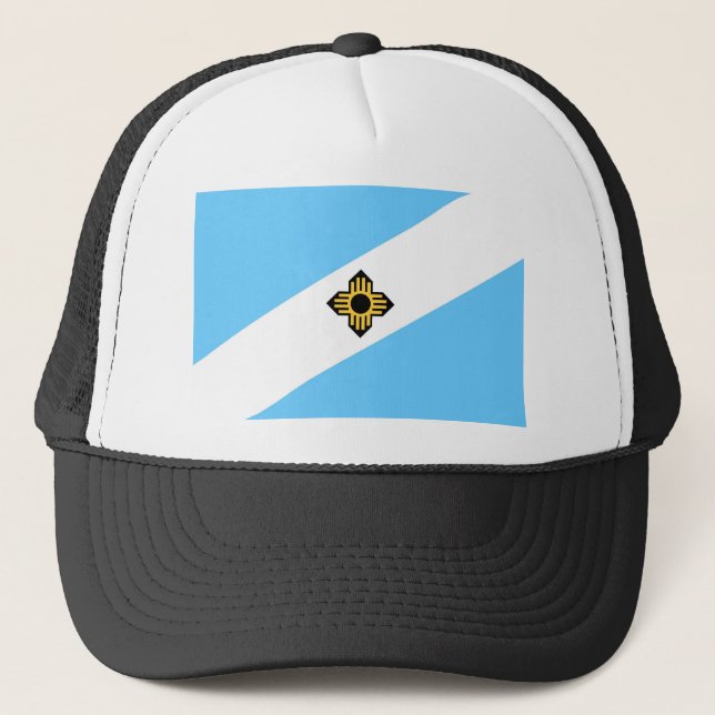 Gorra De Camionero Bandera de la ciudad de Madison Estado de Wisconsi (Anverso)
