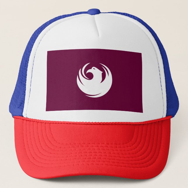 Gorra De Camionero Bandera de la ciudad de Phoenix, Arizona (Anverso)