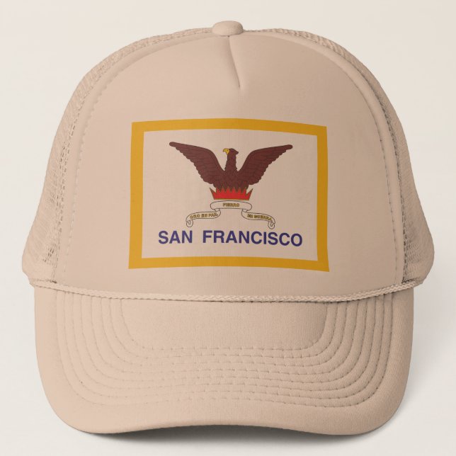 Gorra De Camionero Bandera de la ciudad de San Francisco (Anverso)