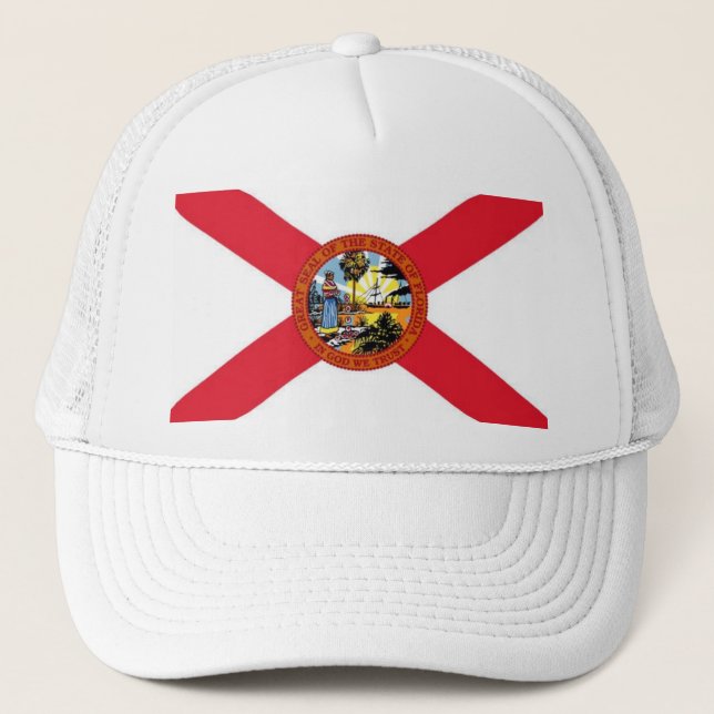 GORRA DE CAMIONERO BANDERA DE LA FLORIDA (Anverso)