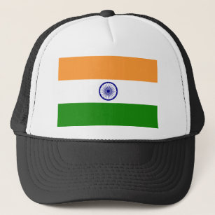 Gorra De Camionero Bandera de la India. Bharat Ganrajya
