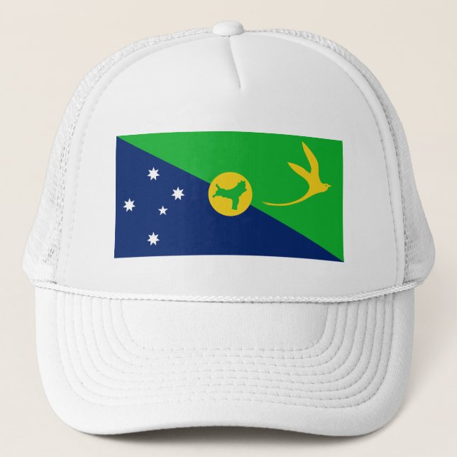 Gorra De Camionero Bandera de la isla de los navidades (Anverso)
