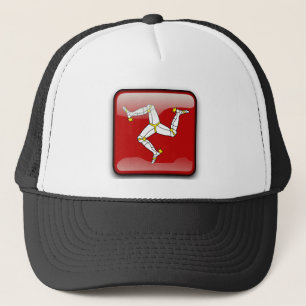 Gorra De Camionero Bandera de la Isla de Man