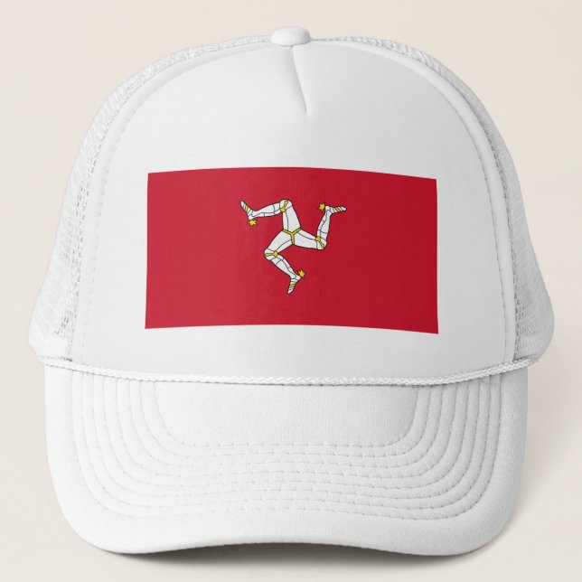 Gorra De Camionero Bandera de la Isla de Man (Anverso)