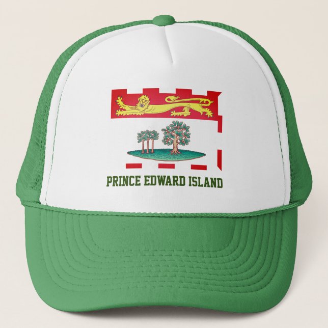Gorra De Camionero Bandera de la Isla del Príncipe Eduardo (Anverso)