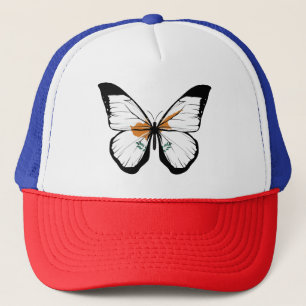 Gorra De Camionero Bandera de la mariposa de Chipre