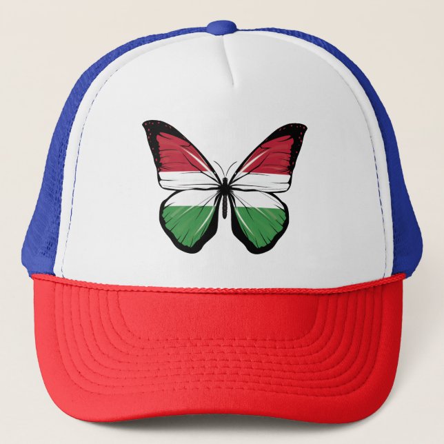 Gorra De Camionero Bandera de la mariposa de Hungría (Anverso)