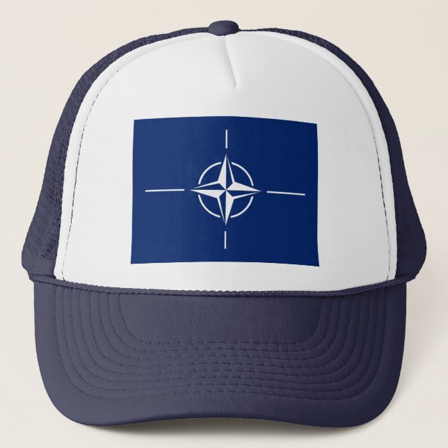 Gorra De Camionero Bandera de la OTAN (Anverso)