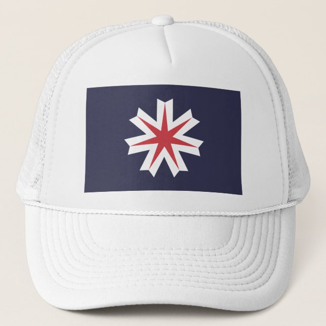 Gorra De Camionero Bandera de la prefectura de Hokkaido, Japón (Anverso)