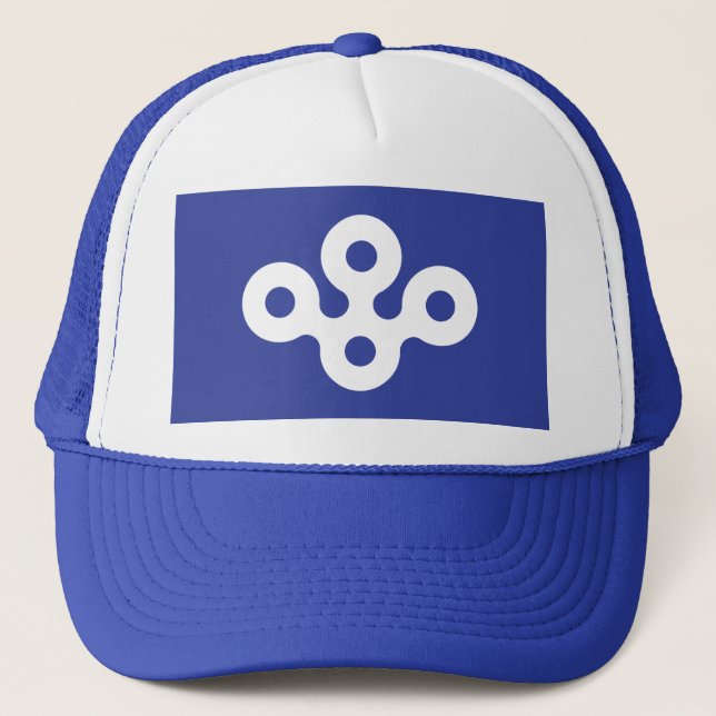 Gorra De Camionero Bandera de la Prefectura de Osaka, Japón (Anverso)