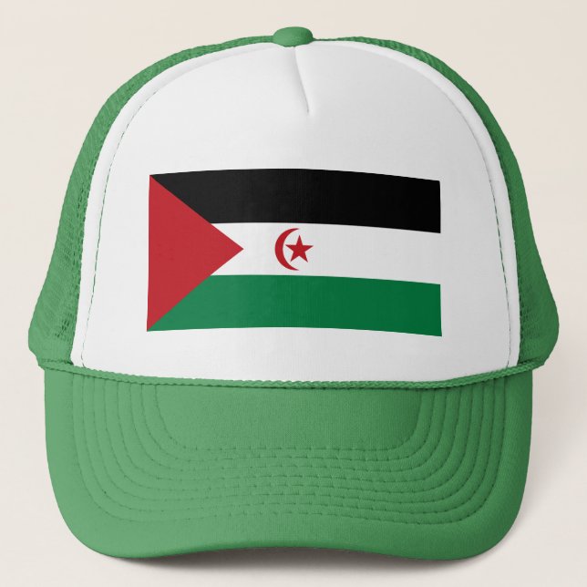 Gorra De Camionero Bandera de la República Árabe Saharaui Democrática (Anverso)