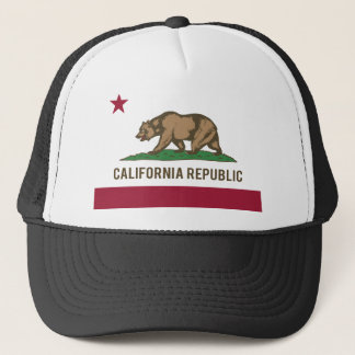 Gorra De Camionero Bandera de la república de California - color