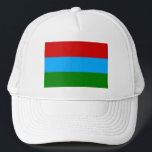 Gorra De Camionero Bandera de la República de Karelia<br><div class="desc">Bandera patriótica de la República de Karelia.</div>