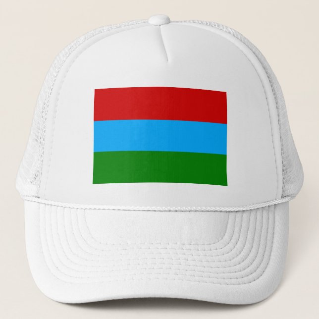 Gorra De Camionero Bandera de la República de Karelia (Anverso)