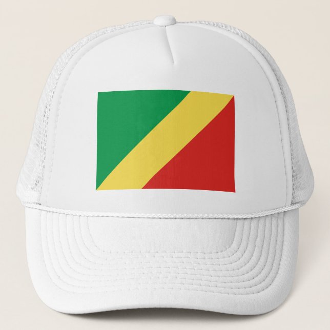 Gorra De Camionero Bandera de la República del Congo (Anverso)