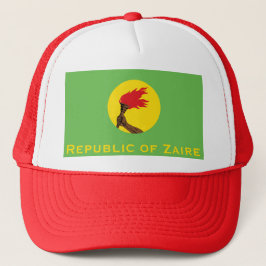 Gorra De Camionero Bandera de la República del Zaire
