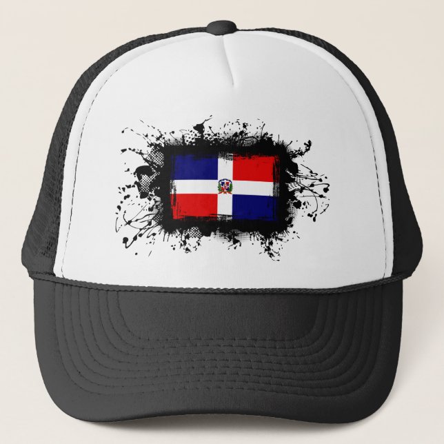 Gorra De Camionero Bandera de la República Dominicana (Anverso)
