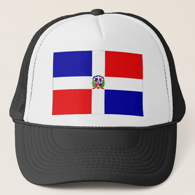 Gorra De Camionero Bandera de la República Dominicana (Anverso)