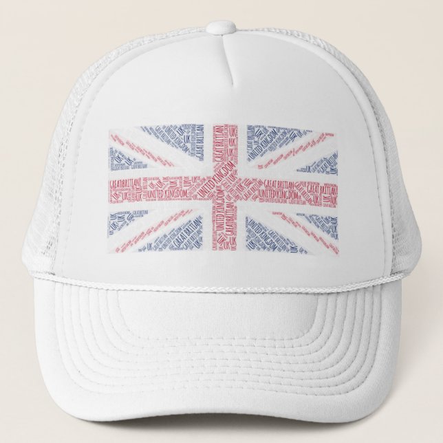 Gorra De Camionero Bandera de la unión británica (Anverso)
