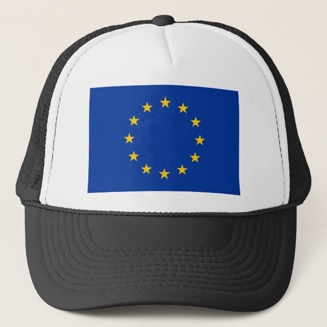Gorra De Camionero Bandera de la Unión Europea (Anverso)