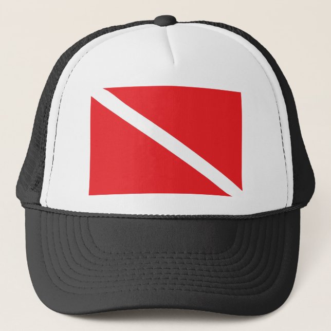 Gorra De Camionero Bandera de la zambullida del EQUIPO DE (Anverso)