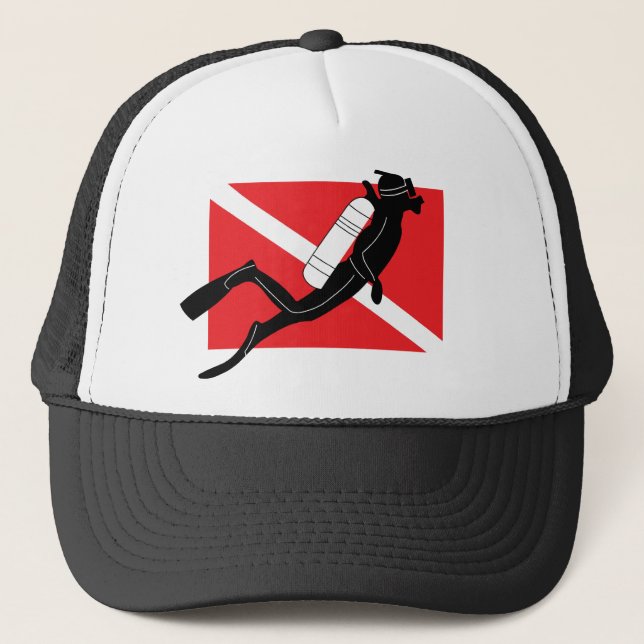 Gorra De Camionero Bandera de la zambullida del EQUIPO DE (Anverso)