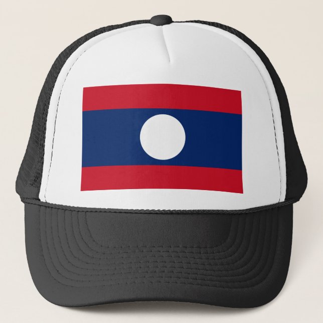 Gorra De Camionero Bandera de Laos (Anverso)