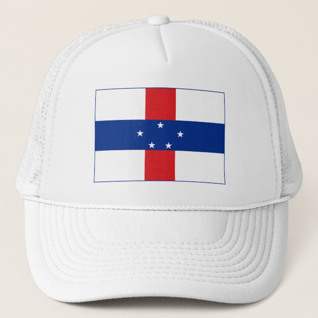 Gorra De Camionero Bandera de las Antillas Neerlandesas (Anverso)