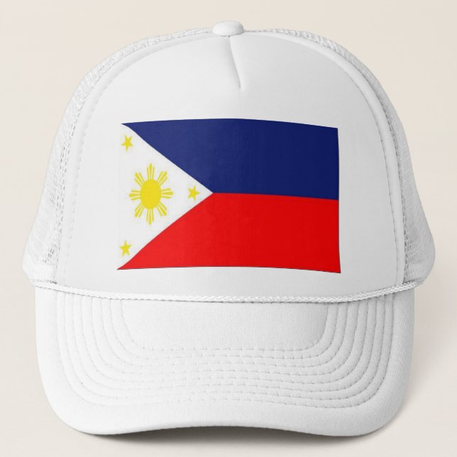 Gorra De Camionero Bandera de las Filipinas - modificadas para (Anverso)