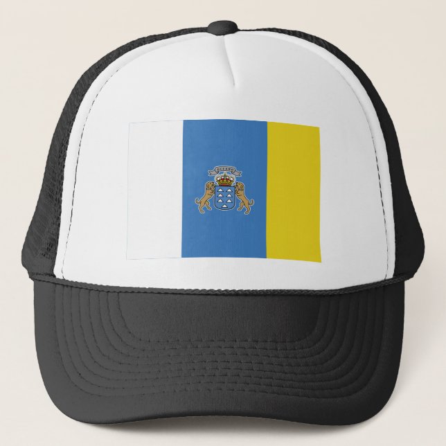 Gorra De Camionero Bandera de las islas Canarias (Anverso)