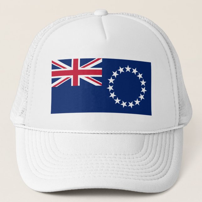 Gorra De Camionero Bandera de las Islas Cook (Anverso)