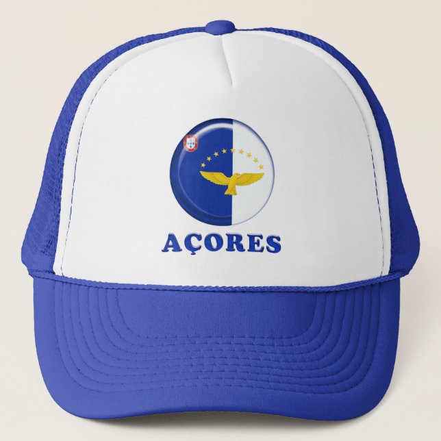 Gorra De Camionero Bandera de las islas de Azores (Anverso)