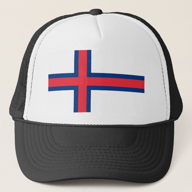 Gorra De Camionero Bandera de las Islas Feroe (Anverso)