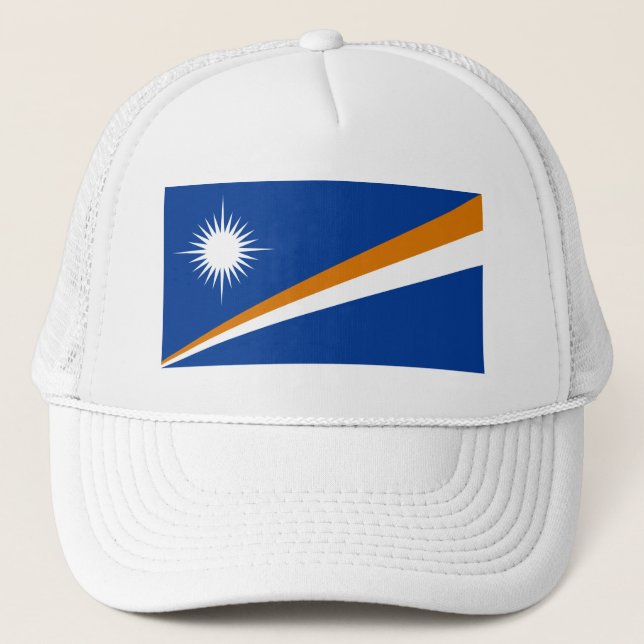 Gorra De Camionero Bandera de las Islas Marshall (Anverso)