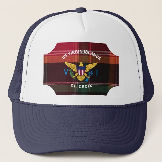 Gorra De Camionero Bandera de las Islas Vírgenes de Estados Unidos Pe (Anverso)
