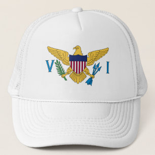 Gorra De Camionero Bandera de las Islas Vírgenes de los Estados Unido