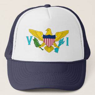 Gorra De Camionero Bandera de las Islas Vírgenes de los Estados Unido