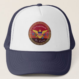Gorra De Camionero Bandera de las Islas Vírgenes Estadounidenses Madr