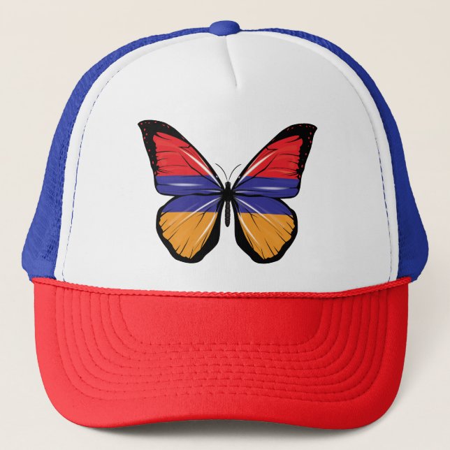 Gorra De Camionero Bandera de las mariposas de Armenia (Anverso)