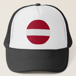 Gorra De Camionero Bandera de Letonia