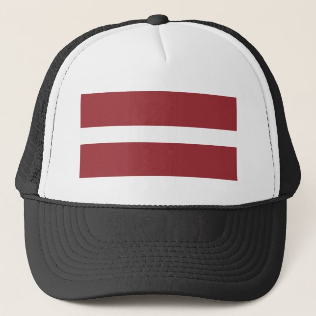 Gorra De Camionero Bandera de Letonia (Anverso)