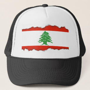 Gorra De Camionero Bandera de Líbano