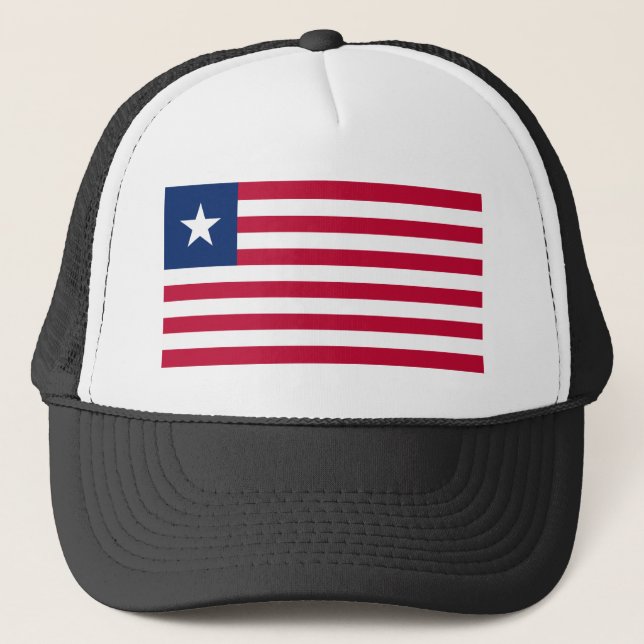 Gorra De Camionero Bandera de Liberia (Anverso)
