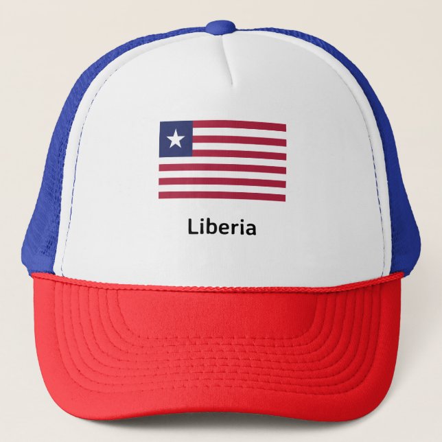 Gorra De Camionero Bandera de Liberia (Anverso)