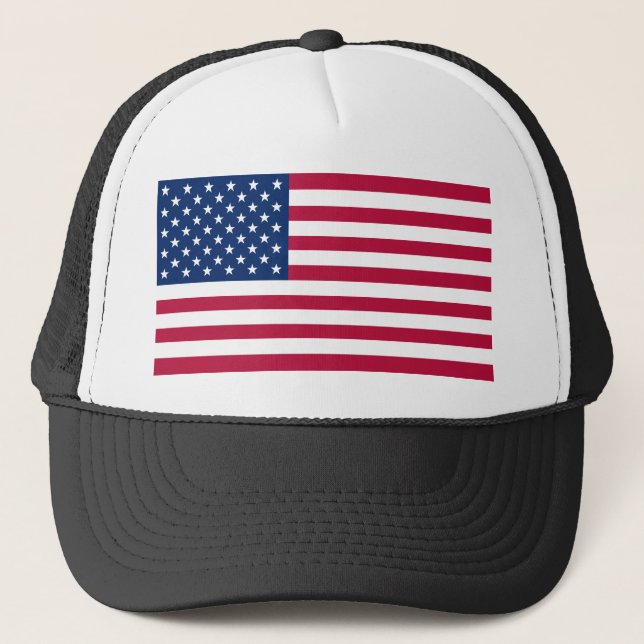 Gorra De Camionero Bandera De Los Estados Unidos (Anverso)