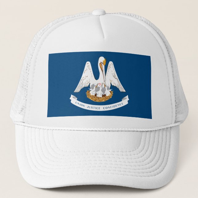 GORRA DE CAMIONERO BANDERA DE LOUISIANA (Anverso)