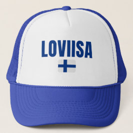 Gorra De Camionero Bandera de LOVIISA Finlandia