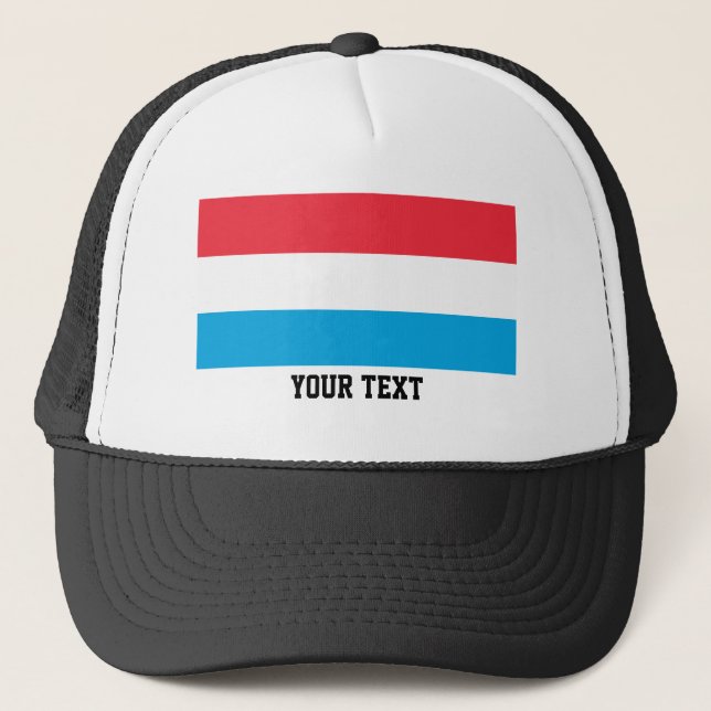 Gorra De Camionero Bandera de Luxemburgo (Anverso)